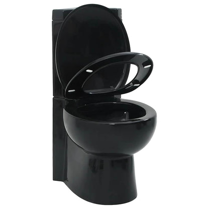 Vaso WC in Ceramica da Bagno ad Angolo Nero | homemem39