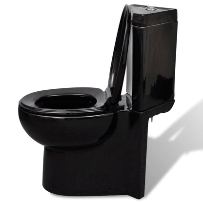 Vaso WC in Ceramica da Bagno ad Angolo Nero - homemem39