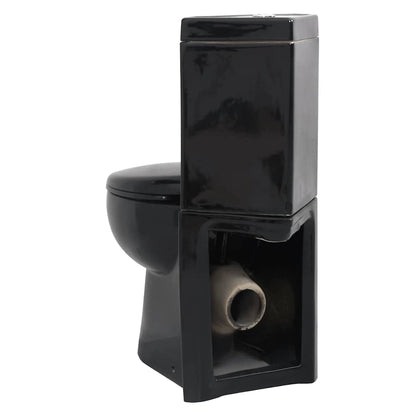 Vaso WC in Ceramica da Bagno ad Angolo Nero | homemem39