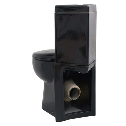 Vaso WC in Ceramica da Bagno ad Angolo Nero - homemem39