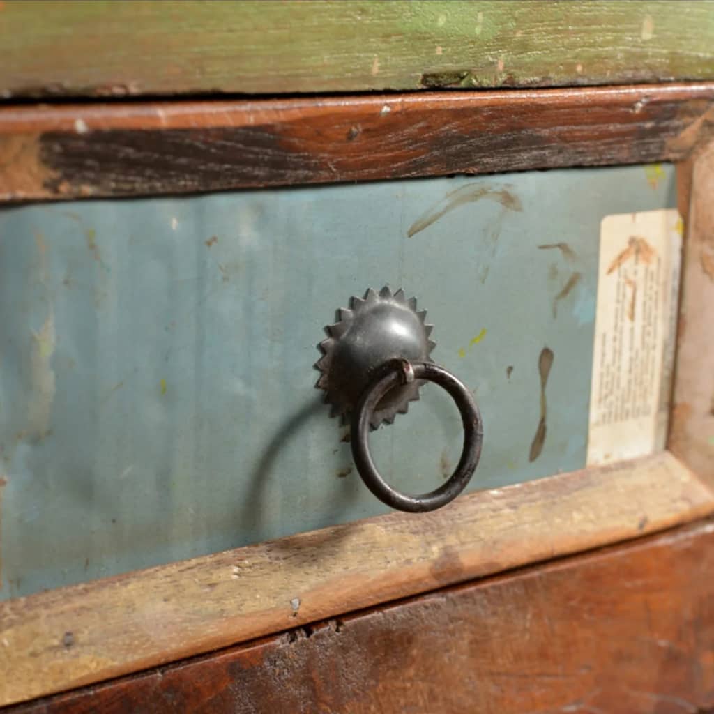Armadietto in Legno di Recupero con 4 Cassetti - homemem39