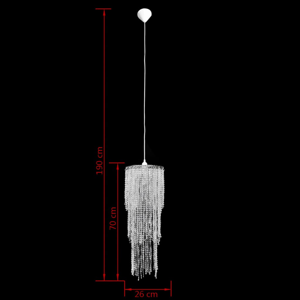 Lampadario Sospeso 26 x 70 cm - homemem39