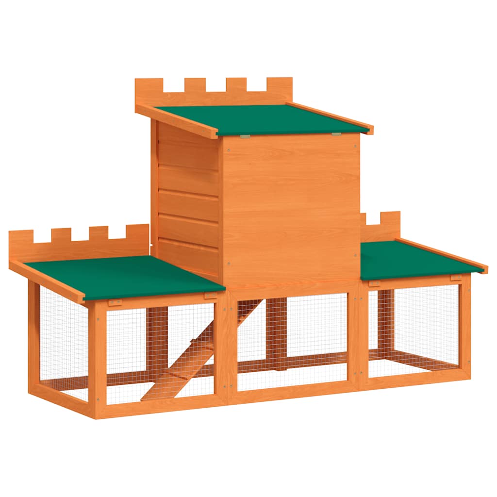 Conigliera all'Aperto Grande Gabbia Animali Piccoli Una Casetta