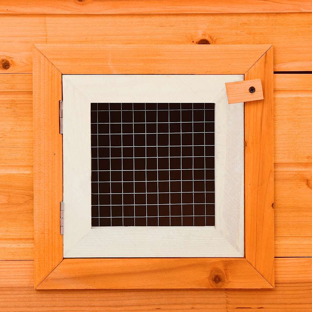 Conigliera all'Aperto Grande Gabbia Animali Piccoli 2 Casette - homemem39