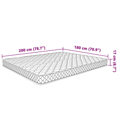 Materasso Viscoelastico con Memoria 200 x 160 x 17 cm Morbido - homemem39