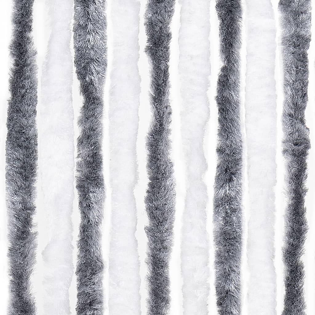 Gray and White Mosquito Net 100x220 cm Chenille