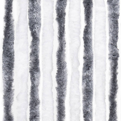 Gray and White Mosquito Net 100x220 cm Chenille