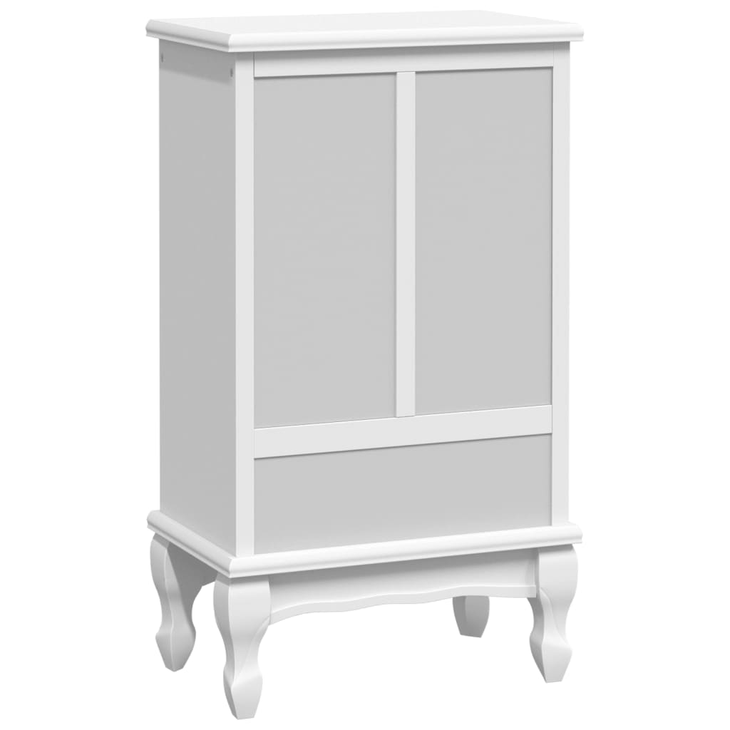 Armadietto con 5 Cassetti e 2 Ripiani Bianco - homemem39