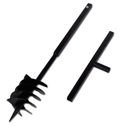 Trapano da terra con manico180 mm con Tubo di prolunga Acciaio 13 m | homemem39