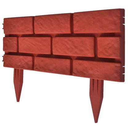 Divisorio per Prato con Design a Mattoni 11 pz - homemem39