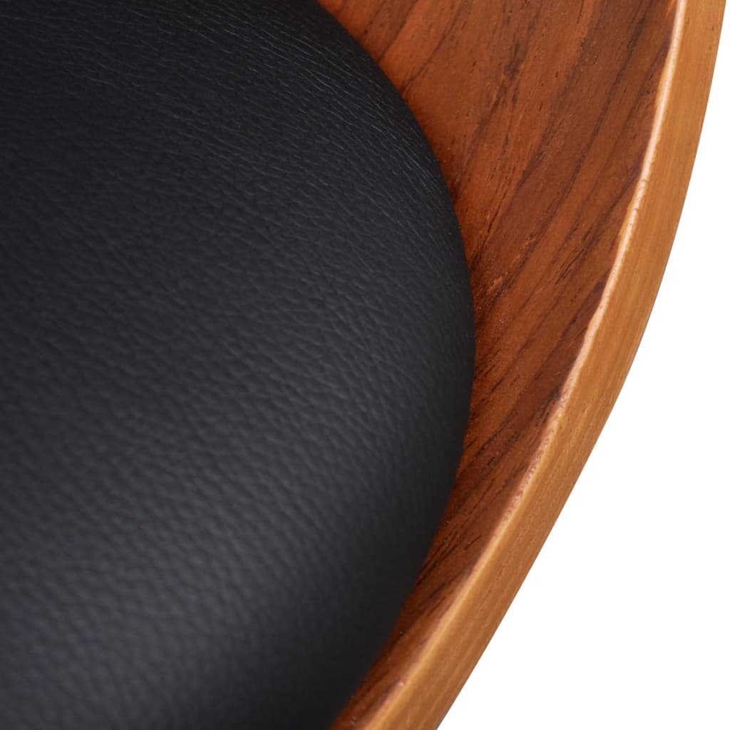 Sedie da Pranzo 2 pz in Legno Curvato e Similpelle | homemem39