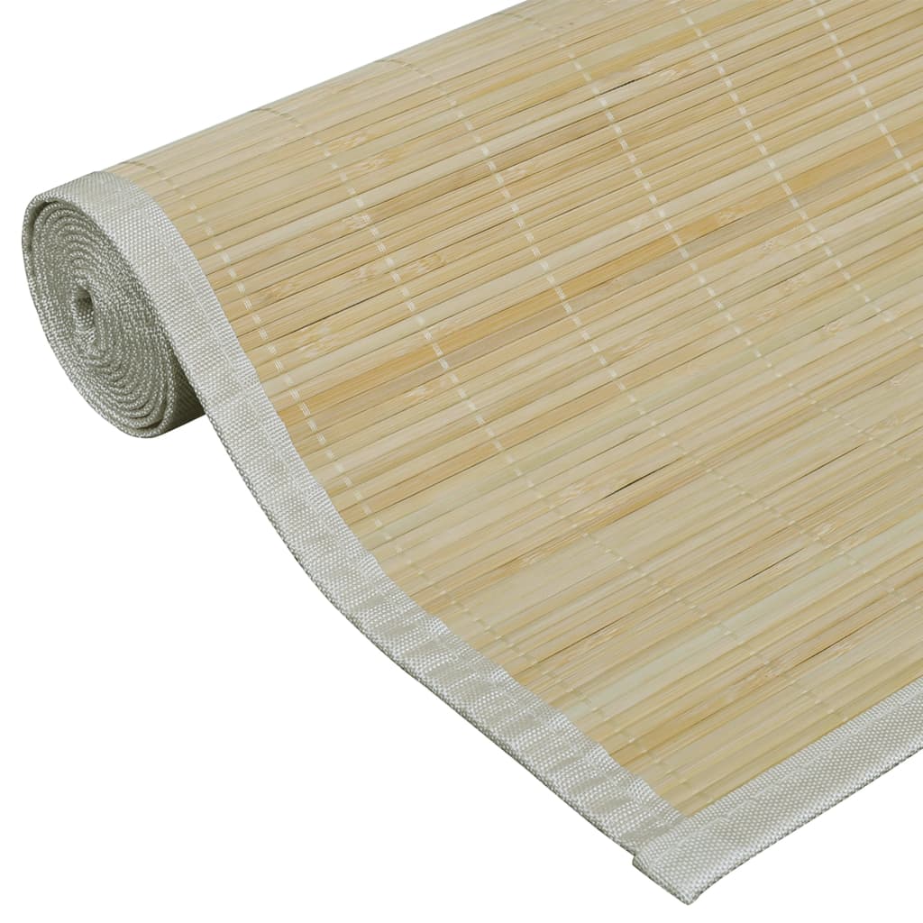 Tappeto Rettangolare in Bambù Naturale 80 x 300 cm - homemem39