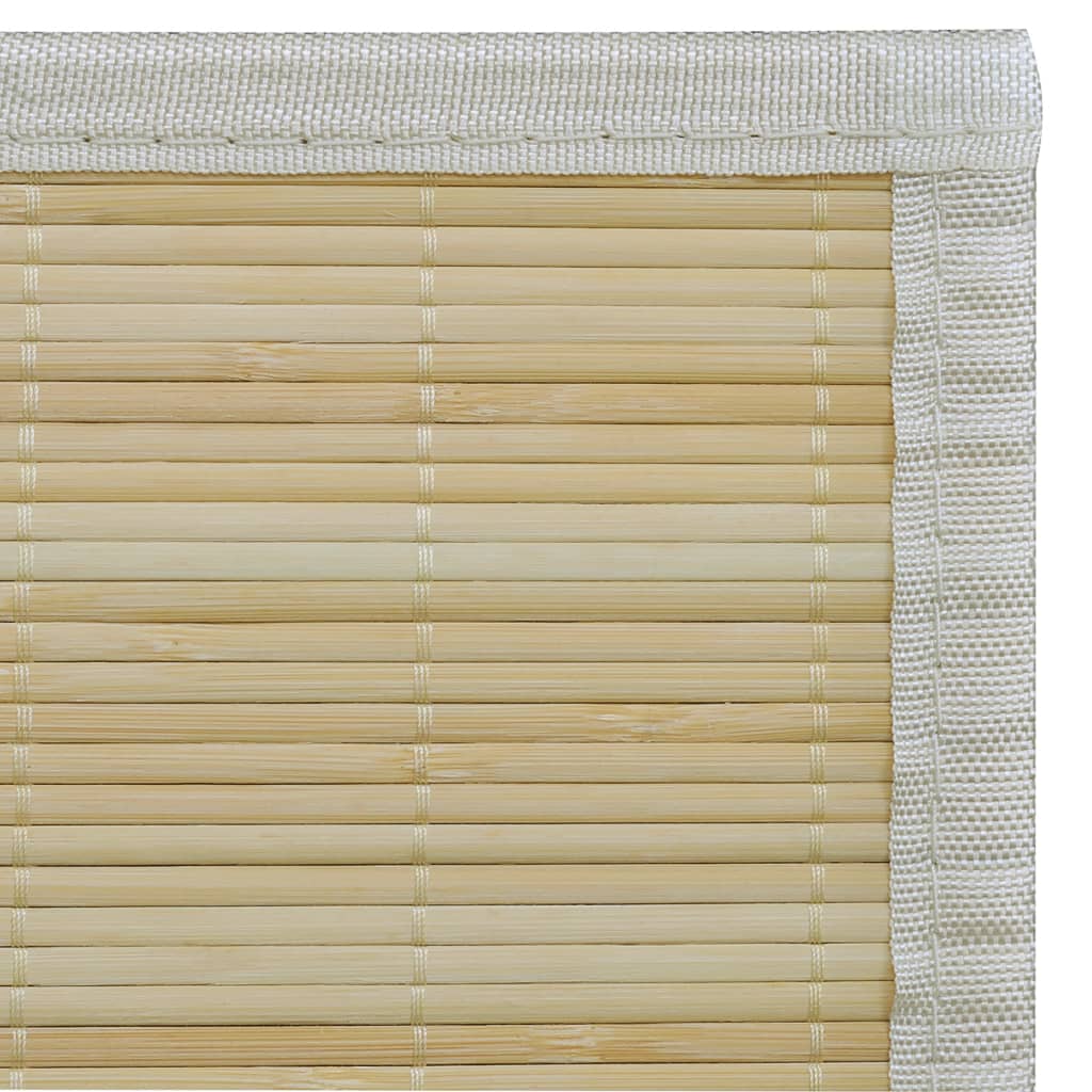 Tappeto Rettangolare in Bambù Naturale 80 x 300 cm - homemem39