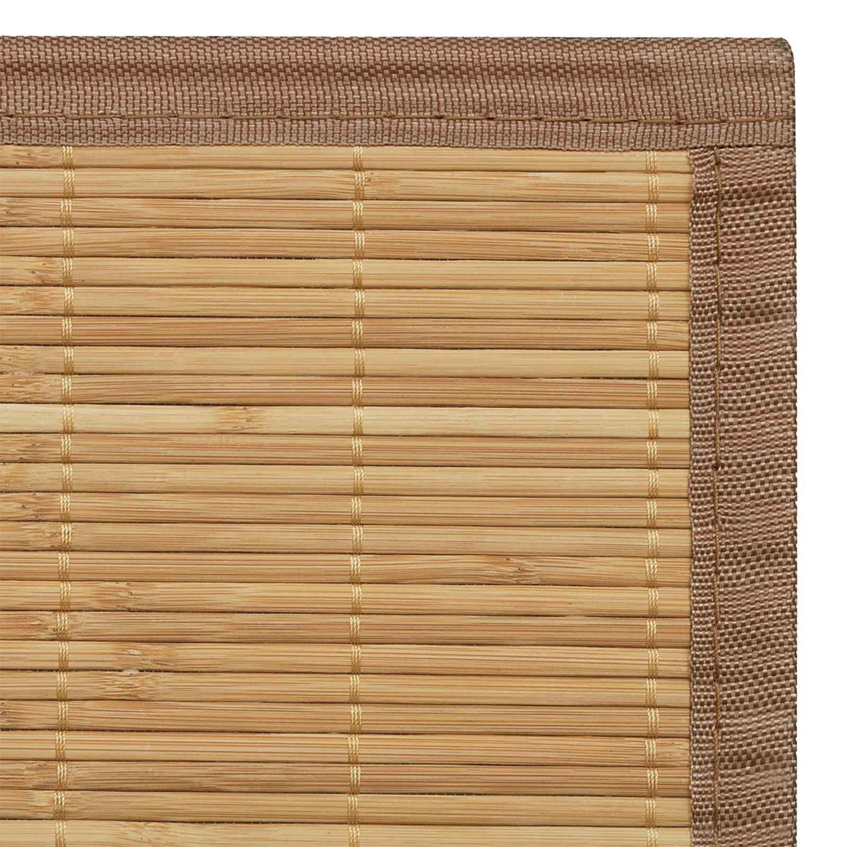 Tappeto Rettangolare in Bambù Marrone 150 x 200 cm