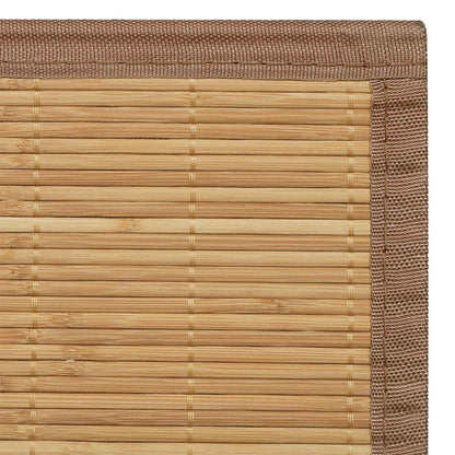 Tappeto Rettangolare in Bambù Marrone 150 x 200 cm