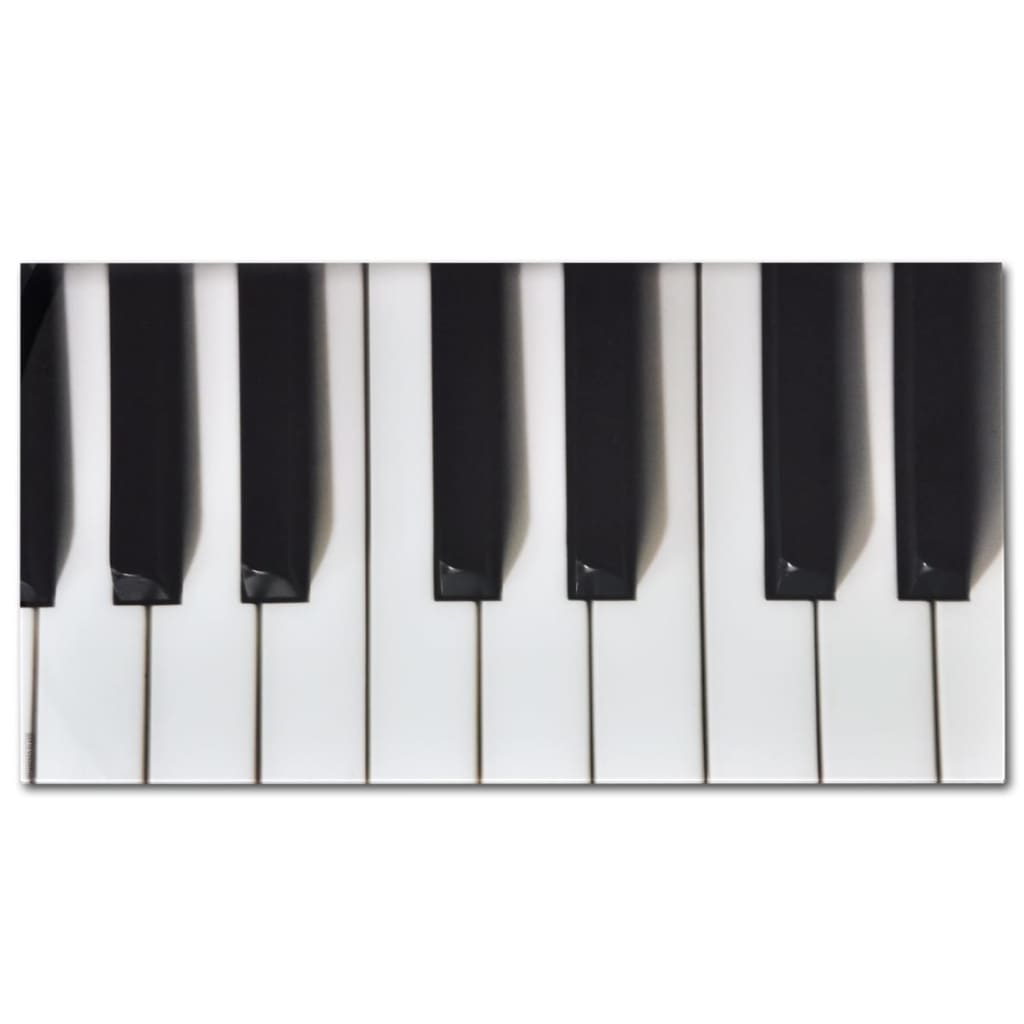 Tavolino da Salotto con Piano in Vetro con Stampa Pianoforte | homemem39