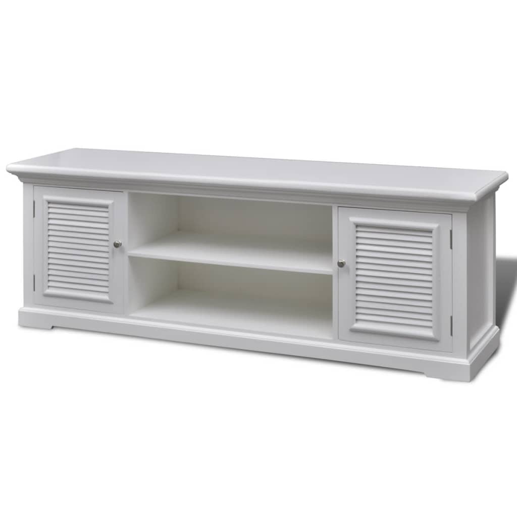 Mobile Porta TV Bianco in Legno - homemem39