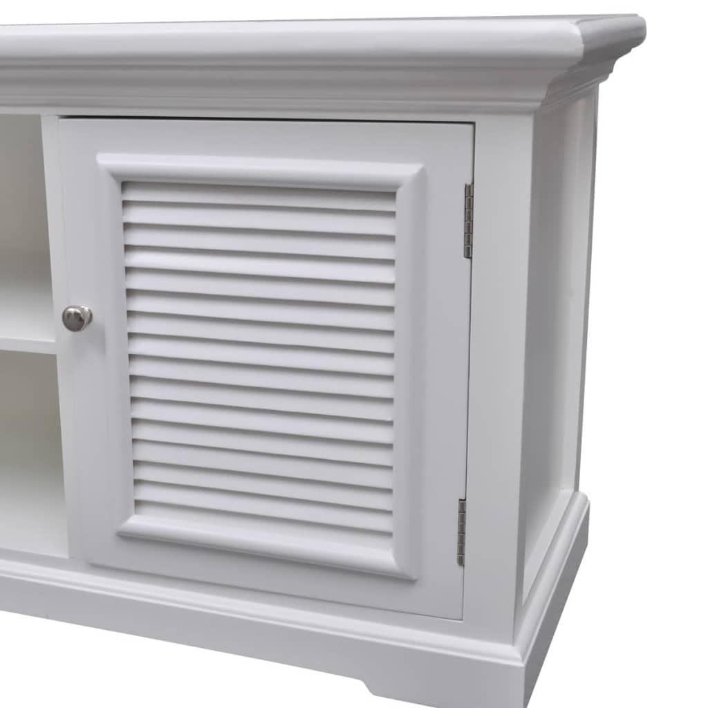 Mobile Porta TV Bianco in Legno - homemem39