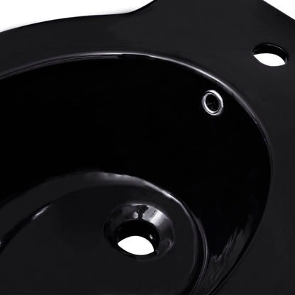 Set Toilette e Bidè in Ceramica Nero - homemem39