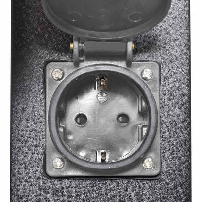 Presa Elettrica da Giardino con Pilastro Nero - homemem39