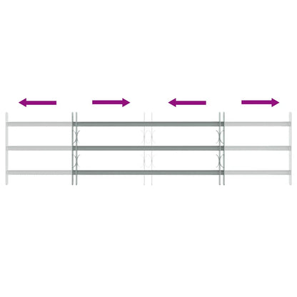 Verstellbare Fenstergitter, 3 Querstangen, 1000–1500 mm