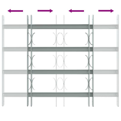 Adjustable Window Grates 4 Cross Bars 500-650 mm