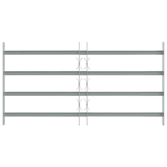 Grate per Finestre Regolabili 4 Barre Trasversali 700-1050 mm