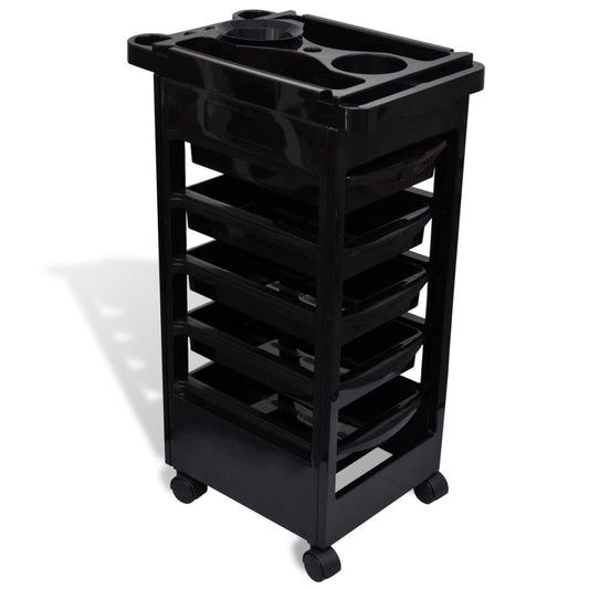 Trolley Portautensili Parrucchiere in Plastica con Ruote - homemem39