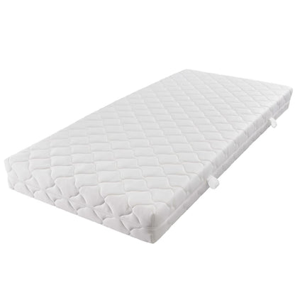 Letto con Materasso Nero in Metallo 180x200 cm | homemem39
