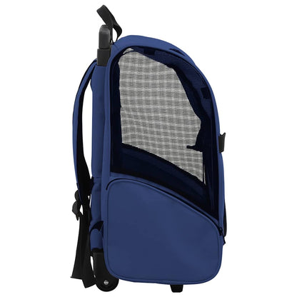 Trolley Trasportino per Animali Pieghevole Multifunzione Blu - homemem39