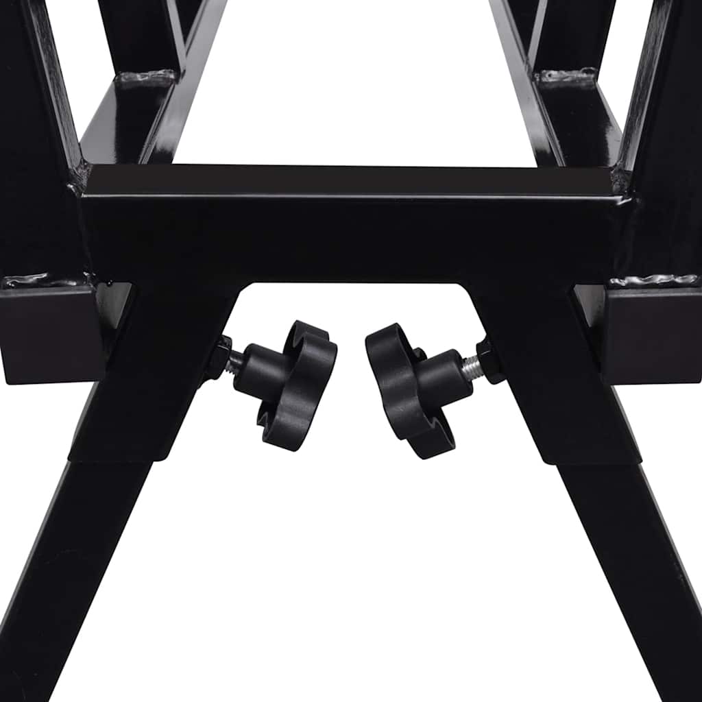 Cavalletto Verniciato a Polvere Nero per Segare Legno | homemem39