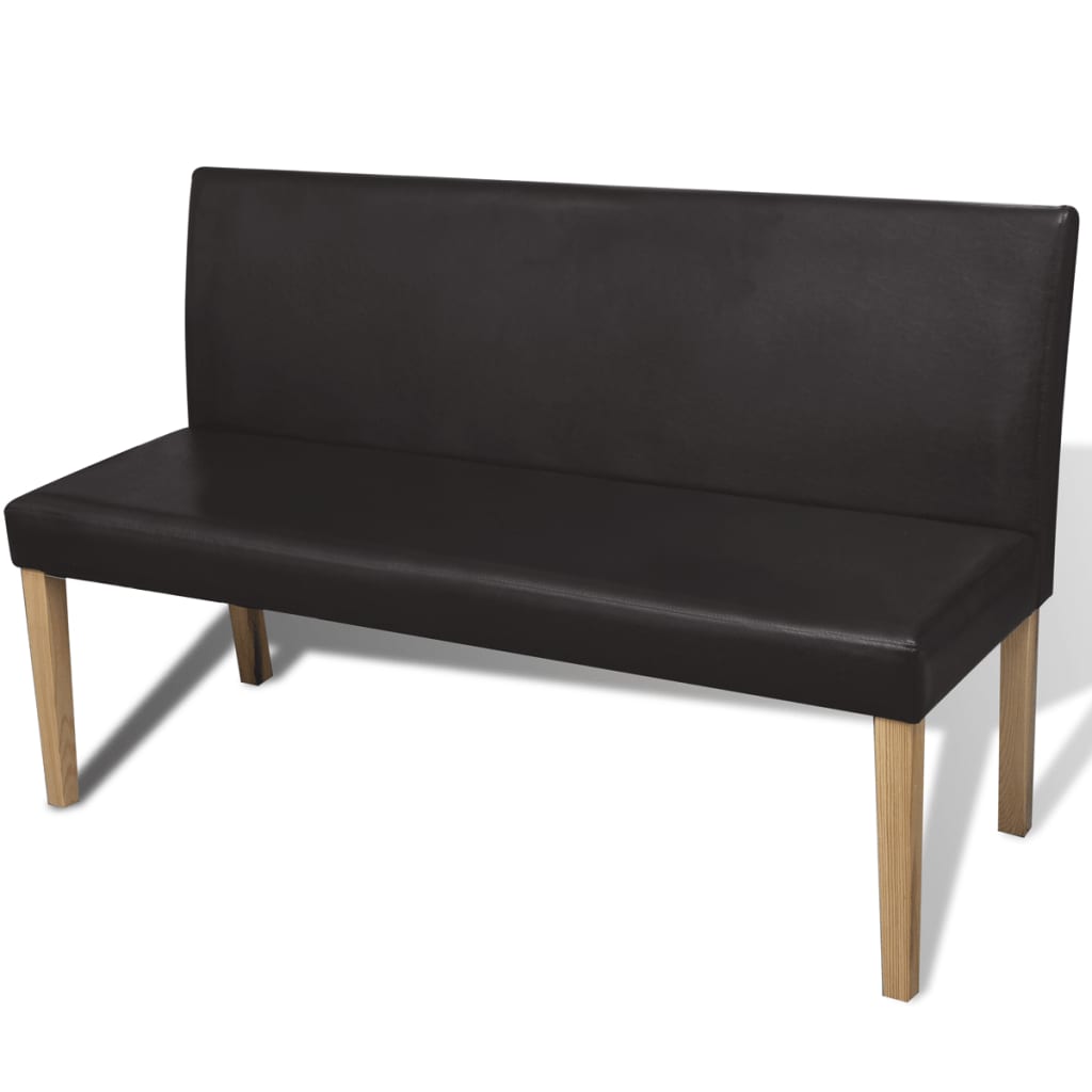 Panca 139,5 cm Marrone Scuro in Similpelle | homemem39