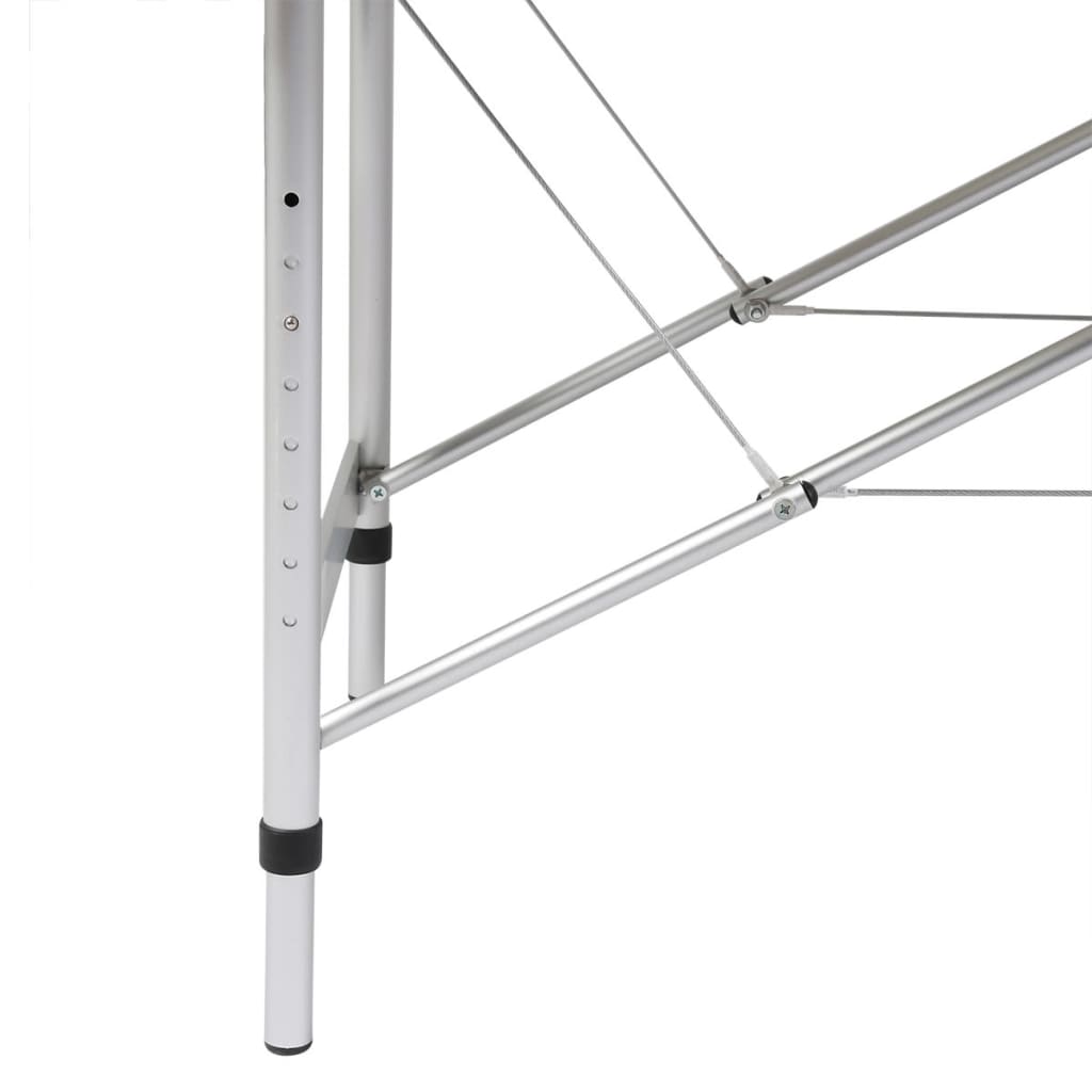 Lettino Pieghevole da Massaggio Blu 2 Zone con Telaio Legno | homemem39
