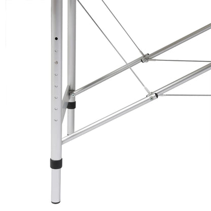 Lettino Pieghevole da Massaggio Blu 2 Zone con Telaio Legno | homemem39