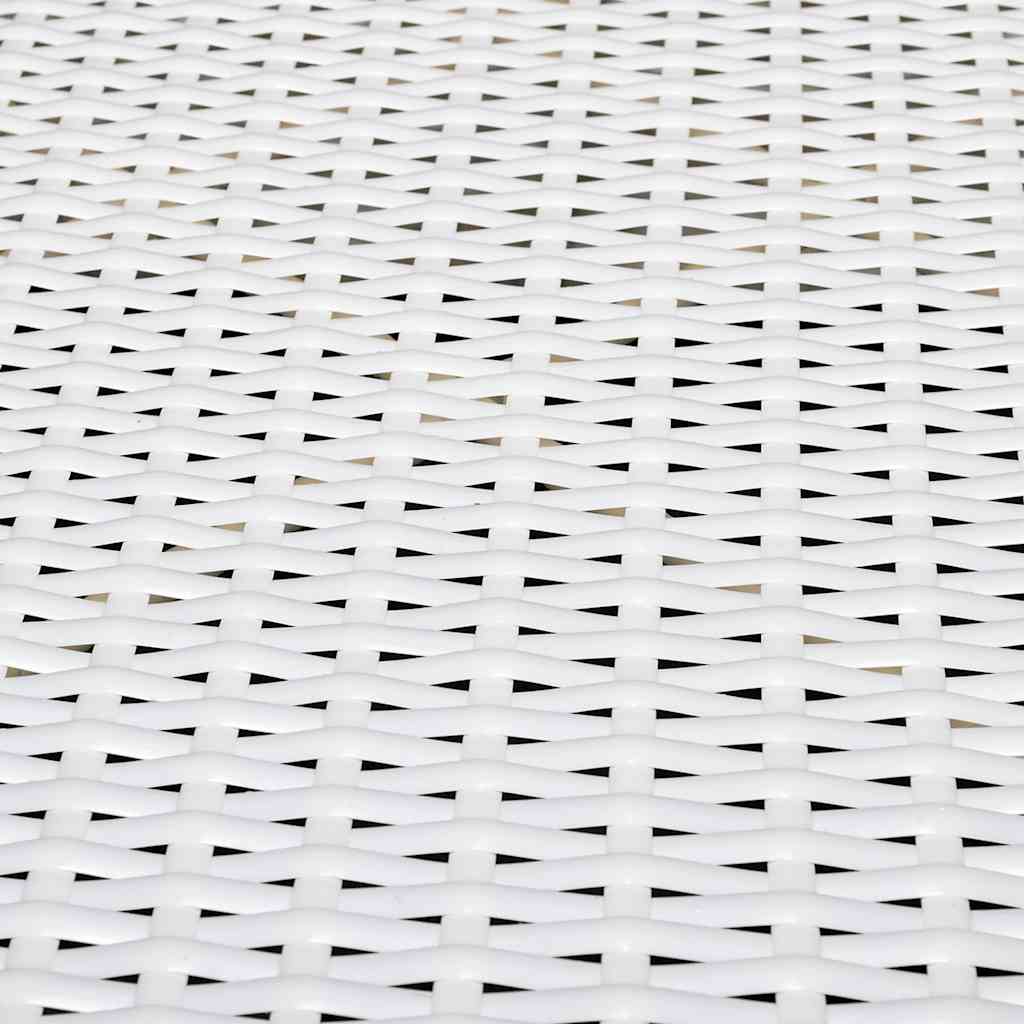 Set Divani da Giardino 8 pz con Cuscini in Polyrattan Bianco - homemem39