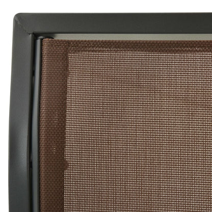 Panchina a Dondolo da Giardino con Baldacchino Caffè - homemem39