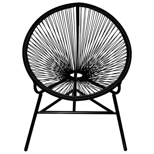 Sedia da Giardino Acapulco in Polyrattan Nera - homemem39