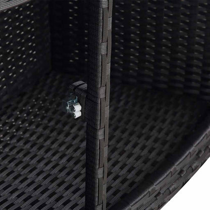 Bordo per Vasca da Spa in Polyrattan Nero | homemem39