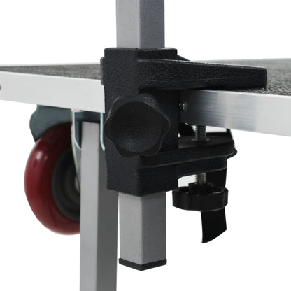 Tavolo da Toelettatura e Tosatura per Cani Pieghevole con Ruote - homemem39