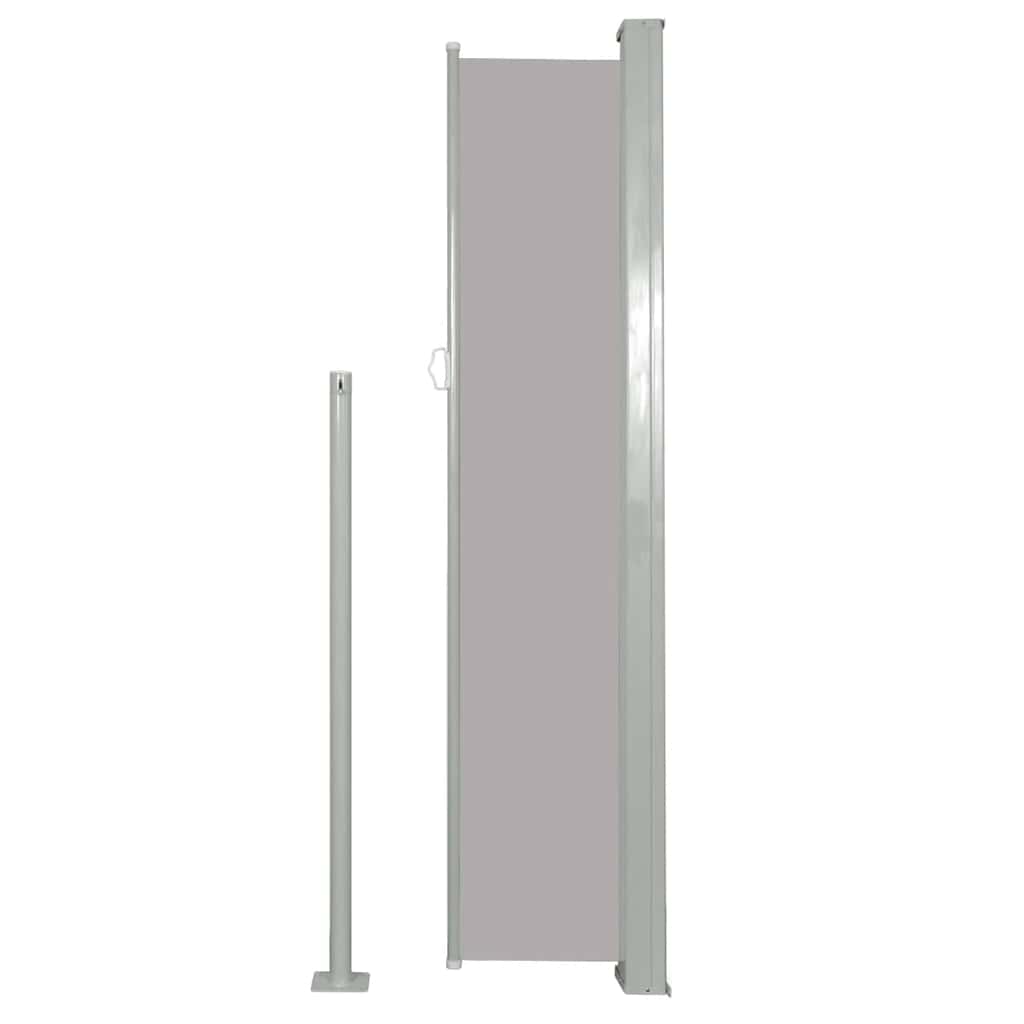 Tenda da Sole Laterale Retrattile 160 x 300 cm Grigio - homemem39