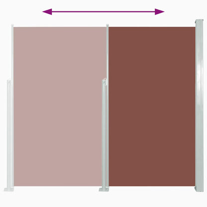 Tenda da Sole Laterale Retrattile 160 x 300 cm Marrone - homemem39
