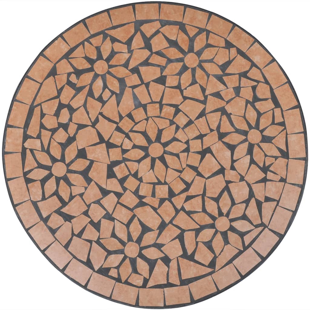 Tavolo da Bistrot Terracotta 60 cm a Mosaico | homemem39
