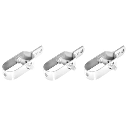 Recinzione in Rete con Pali in Acciaio Zincato 15x1 m Argento | homemem39