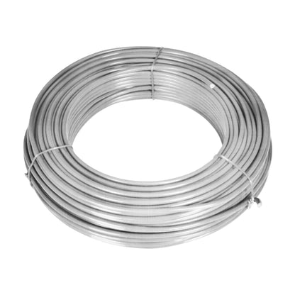 Recinzione in Rete con Pali in Acciaio Zincato 15x1,25m Argento - homemem39