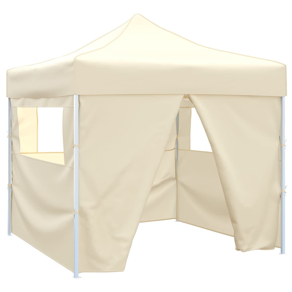 Tenda Pieghevole Crema 3 x 3 m con 4 Pareti | homemem39