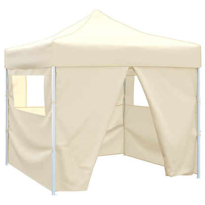 Tenda Pieghevole Crema 3 x 3 m con 4 Pareti | homemem39
