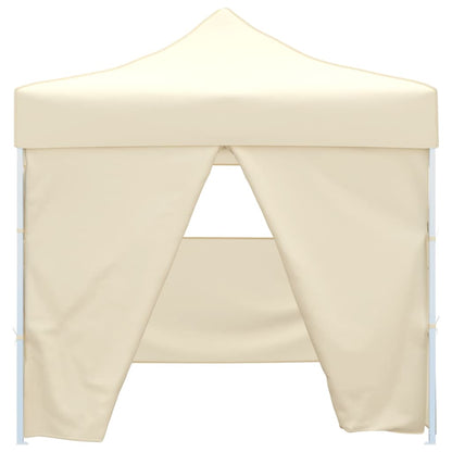 Tenda Pieghevole Crema 3 x 3 m con 4 Pareti - homemem39