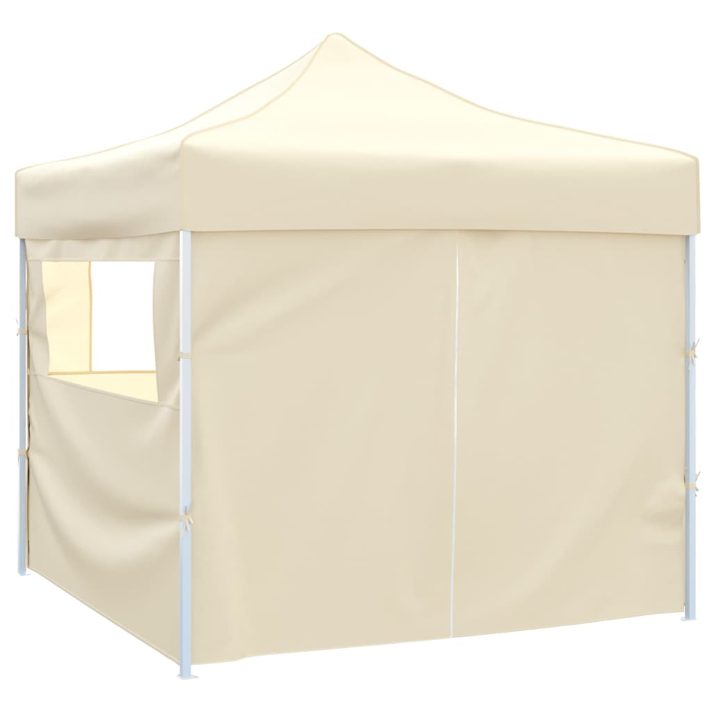 Tenda Pieghevole Crema 3 x 3 m con 4 Pareti - homemem39