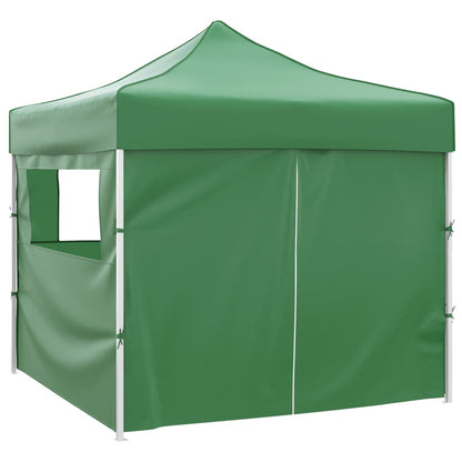 Tenda Pieghevole Verde 3 x 3 m con 4 Pareti | homemem39