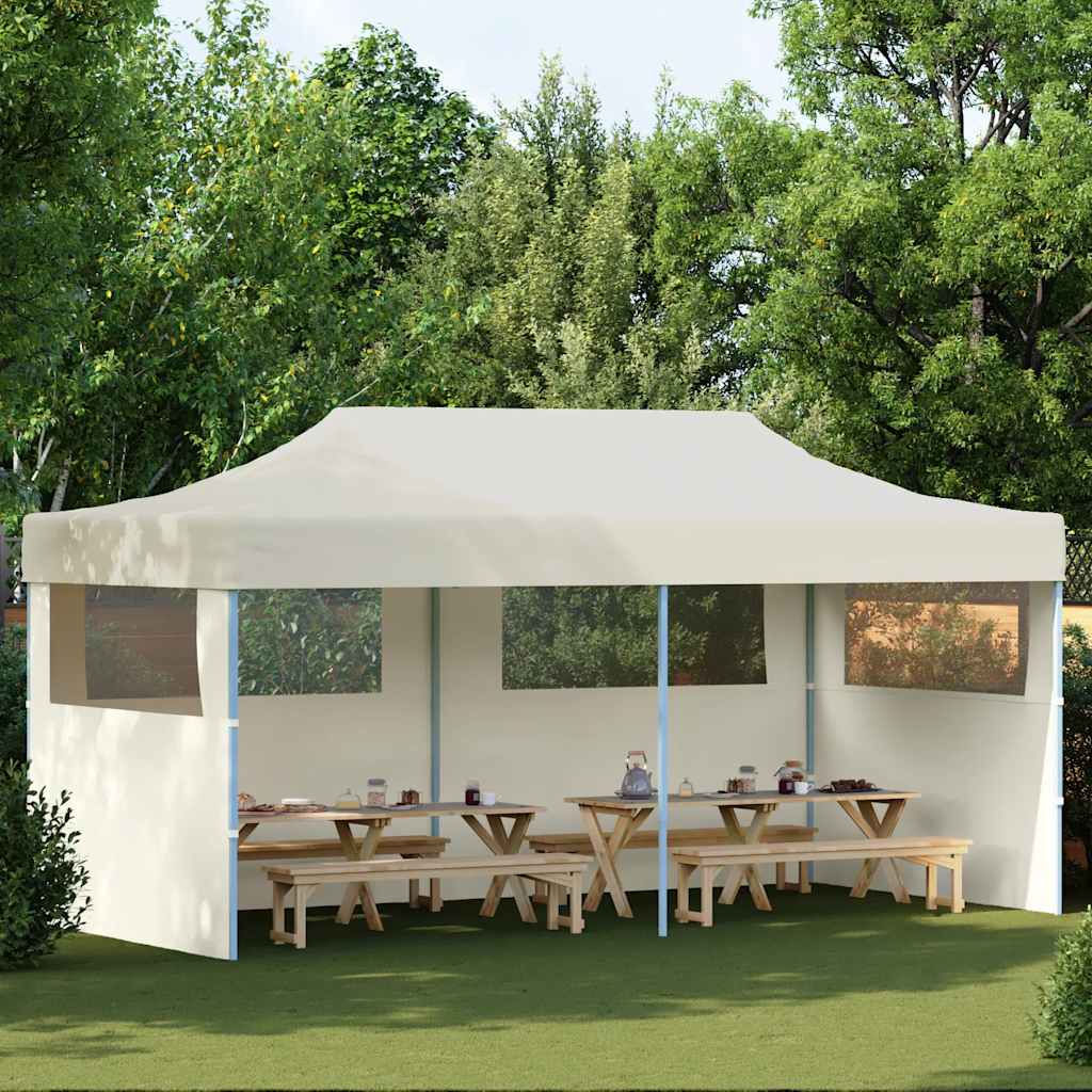 Tenda per Feste Pop-Up Pieghevole Crema 3 x 6 m | homemem39